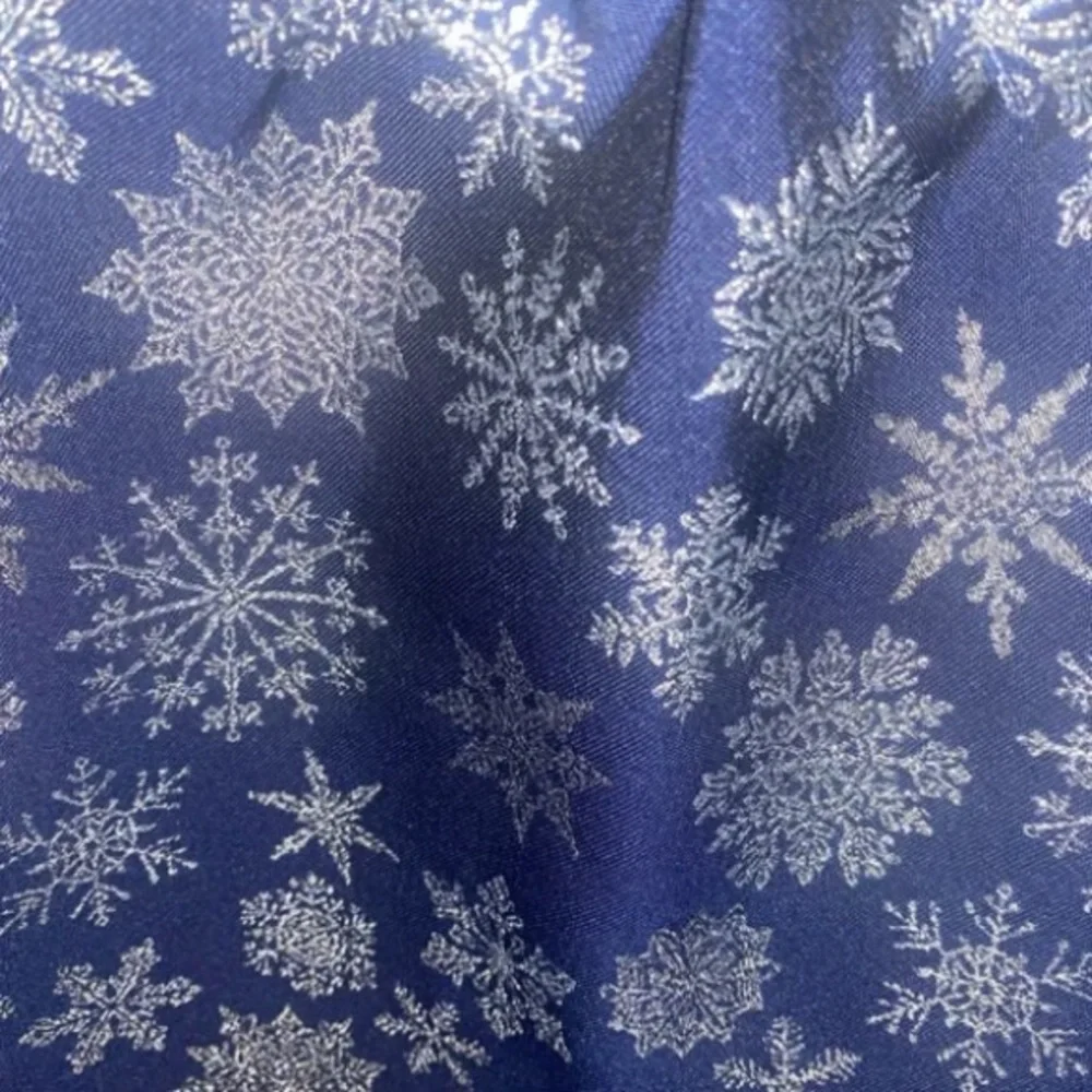 Gymboree Girls Holiday Snowflake Skirt Size 8 Navy Blue Silver Christmas Bow